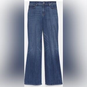 WHBM HIGH RISE WIDE LEG JEAN CURVY SHORT SIZE 12 NEW WITHOUT TAGS